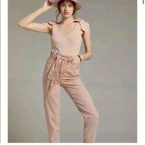 ANTHROPOLOGIE Maeve bow-tie tank light sand Size XS